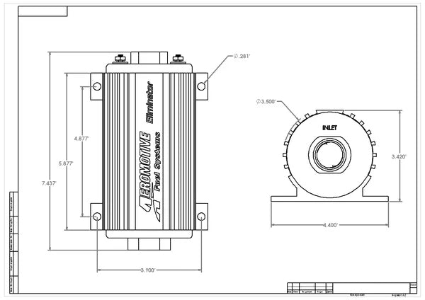 Aeromotive Eliminator In-Line Fuel Pump